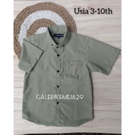 KEMEJA HIJAU Children's PLAIN SHIRT SAGE GREEN SAGE GREEN CHILDREN'S SHIRT SAGE GREEN