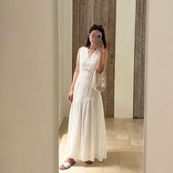 Mira Bangkok Classic Long Maxi Dress SALU ชุดเดรสยาวสาลู