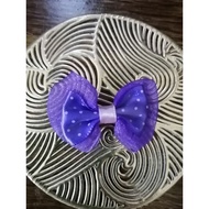 polka dot pink/purple ribbon brooch pin *2 pcs for 90cents*