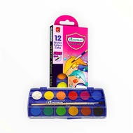 Masterart Cake Watercolor 12 Colors – Student Watercolor Set