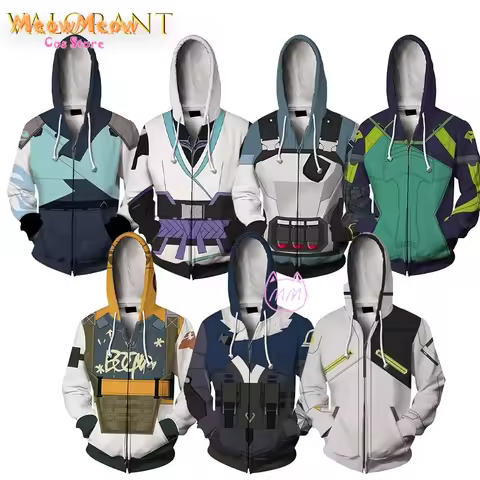 VALORANT Sage Jett Raze Yoru Phoenix Game Hoodie 3DPrinted Cosplay Oversize Couple Sweatshirt Unisex