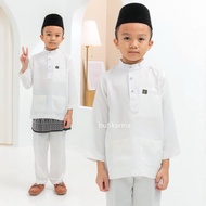 BOYS' MALAY CLOTHES OFF WHITE L (6 MONTHS - 12 YEARS) - BABY MALAY CLOTHES