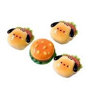AMOOND Resin Keycap Stickers 4PCS Lovely Dog Burgers Theme Keycap Height Increaser For Personalizing