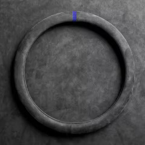 38cm Suede Leather Car Steering Wheel Cover Wear-Resistant For BMW E90 F01 F06 F10 F15 F16 F20 F21 F