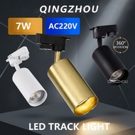 Replaceable Spot Light LED Ceiling Lights Gu10 Track Light 220V Round Track Lamp Spotlight Replaceab