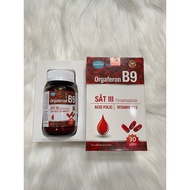 Orgaferon B9 Blood Supplement Pills Support Health Improvement for Anemia (Box of 30 Pills)