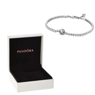 Pandora white copper flash halo element chain Tennis Bracelet female creative Bracelet