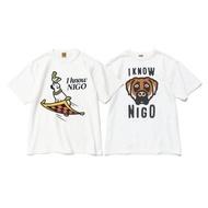 HUMAN MADE x KAWS I KNOW NIGO Duck Flying Carpet Hound Dog Print Men Women Short-Sleeved T-Shirt