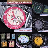 klangnalika-Seiko 5 sports X Alex Face /มียกชุด 1 เซ็ท 5 เรือน เลขเดียวกัน 95,000บาท