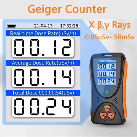 HFS-10 High-Sensitivity Dose Alarm X Β Γ Rays Nuclear Radiation Detector 0.05uSv-50mSv Geiger Counte