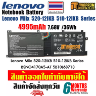 แบตเตอรี่ โน๊ตบุ๊ค Battery Notebook Lenovo Miix 520-12IKB 510-12IKB Series 7.68V