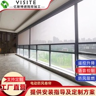 Balcony Shading Heat Insulation Windproof Roller Blind Office Electric Roller Blind Hotel Cafe Villa