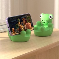 青蛙摆手机支架懒人可爱手办桌面摆动漫公仔潮玩模型礼物追剧Frog mobile phone stand lazy cute hand desktopq2r7yf6m12.my20250926