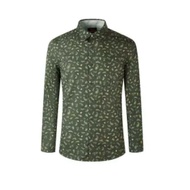 G2000 Men's Casual Green Printed Shirt SMART FIT Style