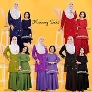 RAFANDA.NUR Baju Kurung Moden Baju Raya Sedondon Ibu dan Anak Kurung Saree Kurung Moden Sulam Baju Kurung Sari