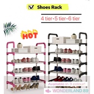 ‼️Free Shipping‼️Wonderland89🌈Shoes Rack 4 tier 5 tier 6 tier Rak Kasut Shoes Storage