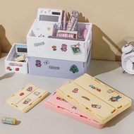 Foldable Desktop Storage Box Office Stationery Organize Creative Storage Box Household Snacks Cosmet