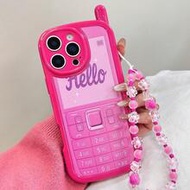 Pink Mobile Elements Shockproof Novelty Case 1pc Unique Big Brother Rose Letter & Number Colorful Pa