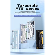 AULA Tarantula F75 Customized Mechanical Keyboard, 2.4 Wireless/Bluetooth/Three Modes, Full Key Hot 