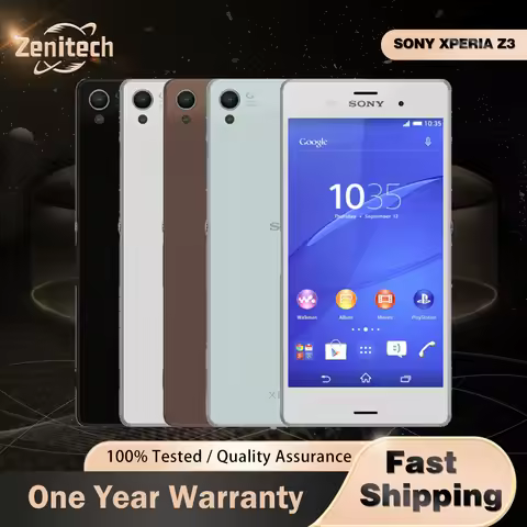 Sony Xperia Z3 D6603 Original Unlocked 4G 16GB 3GB RAM Android z3 CellPhone 20MP 5.2" Quad-Core WIFI