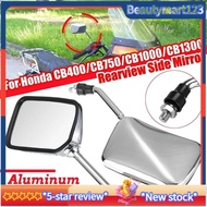 【BM】Motorcycle Handlebar Rear View Side Mirror Rearview Mirrors for Honda CB400 VTEC 1 2 3 4 CB-1 VTR250 CB VTR 400 CB750