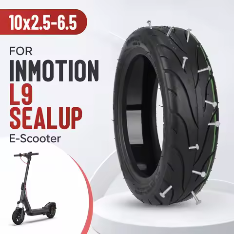 Self Healing Anti Puncture 10 Inch 10x2.5-6.5 Tubeless Tire for INMOTION L9 SEALUP E Scooter Replace