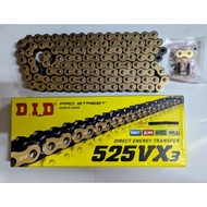 DID 525VX3 X-ring GOLD (made in Japan)