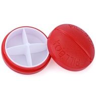 Cute Portable 4 Containers Pill Box Medicine Case Drugs Organizer