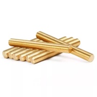 [JLY] Copper Thread Rod Brass Thread Bar Copper Full Thread Bolt Thread Rod Screw Double-Ended Threa