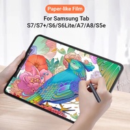 Samsung Tablet Screen Protector for Samsung Tab S7 S6Lite S5e A7 A8 S7+ Paper-like Writing Film Temp