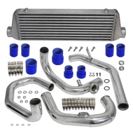 Front Mount Intercooler & Pipe Kit Polished Aluminum Fits for VW Golf GTI Jetta MK4 1.8L Turbocharge