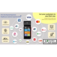 All-in-one credit card, debit card, e-wallets QR pay portable wireless machine [Mesin kad kredit, ka