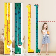 New Cartoon Dinosaur Giraffe Wall Height Chart Children Room Height Measuring Ruler Stickers Kinderg