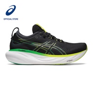 ASICS Men GEL-NIMBUS 25 Running Shoes in Black/Lime Zest