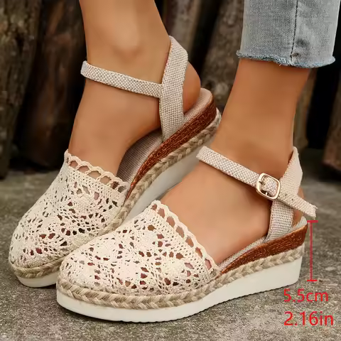 Women Sandals 2024 Summer New Fashion Wedge Sandals Casual Fashion Platform Woman Sandals Zapatos