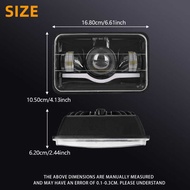 々 Projector 4"x6" LED Headlight H4656 H4651 LED Headlamp For Suzuki DRZ400S DRZ400SM DRZ250 DRZ400