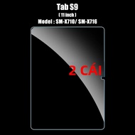 Bộ 2 Tấm Bảo Vệ Màn Hình Kính Cường Lực Cho Samsung Galaxy Tab S9 FE 10.9 & 12.4 Ultra A9 Plus 9H Mà