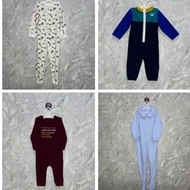 Aufa Branded Sleep suit open legs / close legs large - small size HnM/0ld Navy/C4t n j4ck