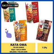 Keripik cemilan telur telor gabus gula aren asin balado keju Kata Oma (1 dus)