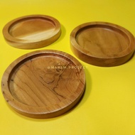 Coaster | COASTER COASTER | TEAK WOOD GLASS CUP PLATE