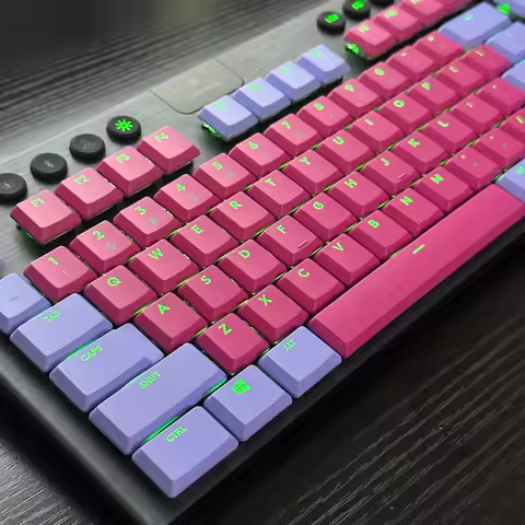 Backlit Keycaps,111 Keys Custom Shine Through Keycaps Replacement for Logitech G813/G815/G913/G915 T
