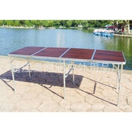 Table Outdoor Four-Fold Fold Folding Table Folding Table Picnic Table Aluminum Alloy Leisure Portabl