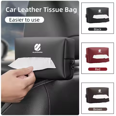 Car Seatback Tissue Organiser Box Sun Visor Console Storage Bag For Audi Quattro TT A3 A4 A6 A5 Q5 A