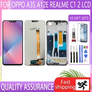 Original For OPPO A3S CPH1803 A5 A12E LCD REALME C1 A1603 REALME 2 LCD With Frame Touch Scree