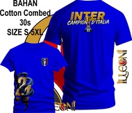 BIG SIZE (S-5XL) Kaos inter Scudetto21 ular samping | kaos Inter Milan Champions 2026