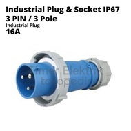 Industrial Plug & Socket IP67 3 Pin / 3 Pole 16A Various Variants - Industrial Plug