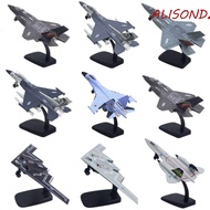 ALISONDZ Fighter Aircraft Toy, Diecast with Light Sound Aviao Plane Model, Tabletop Decor Simulation