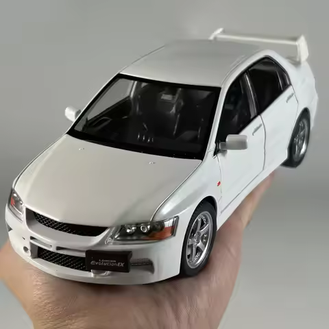 JDM 1:24 Mitsubish Lancer Evolution EVO9 compact car Alloy Metal Diecast Model Car Sound & Light Pul