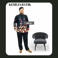 Kemeja Batik Lelaki Saiz Besar Kemaja Batik Lengan panjang Man Shirt Plus Size Baju Batik Malaysia K