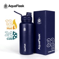 Aquaflask (32oz) COBALT BLUE Vacuum Insulated Drinking Water Bottle Aqua Flask